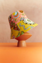 Load image into Gallery viewer, Alémais Pinball Linen Bucket Hat - Pink/Cream  Hyde Boutique   
