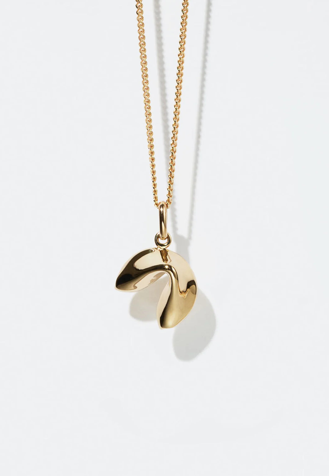 Meadowlark Fortune Cookie Charm Necklace - Gold Plated Hyde Boutique