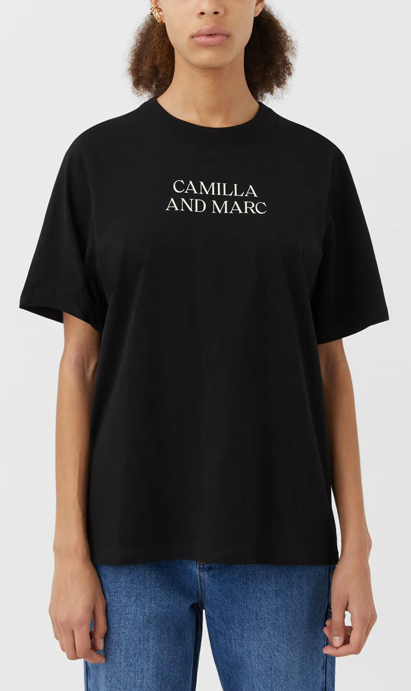 Camilla & Marc Asher Tee - Black  Hyde Boutique   