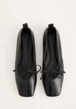 Load image into Gallery viewer, La Tribe Square Toe Flat - Black Hyde Boutique
