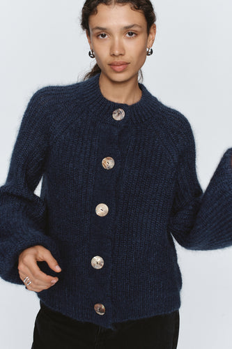 Marle Cait Cardigan - Navy Hyde Boutique