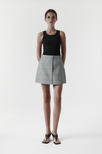 Rebe Camille Mini Skirt - Houndtooth Hyde Boutique