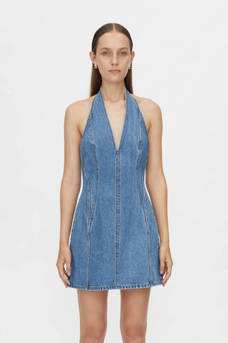Camilla and Marc Cascadia Denim Mini Dress - Classic Blue Hyde Boutique