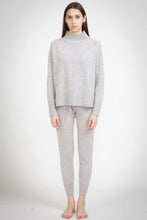 Load image into Gallery viewer, Aleger Cashmere N.93 Cashmere Blend Mini Cable Funnel Neck - Polar Grey  Hyde Boutique   
