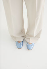 Load image into Gallery viewer, La Tribe Ballet Flat - Capri Blue Satin Hyde Boutique
