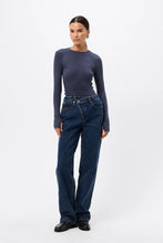 Load image into Gallery viewer, Mossman Brooklyn Top - Sapphire Apparel > Women > Clothing > Tops > Long Sleeve Tops > Ribbed Jersey Tops > Mossman Hyde Boutique
