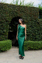 Load image into Gallery viewer, Caitlin Crisp One Shoulder Wilma Dress - Emerald Green  Hyde Boutique   
