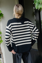 Load image into Gallery viewer, Caitlin Crisp Rupert Knit - Black Stripe Shirts &amp; Tops Hyde Boutique   
