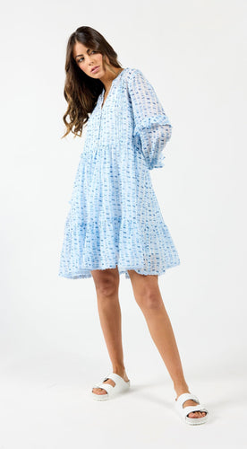 Drama The Label Mykonos Dress - Blue Water  Hyde Boutique   