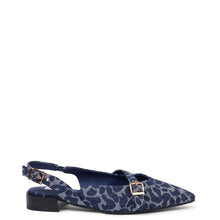 Load image into Gallery viewer, Kathryn Wilson Chelsea Slingback - Denim Leopard Hyde Boutique
