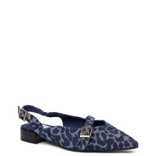 Load image into Gallery viewer, Kathryn Wilson Chelsea Slingback - Denim Leopard Hyde Boutique
