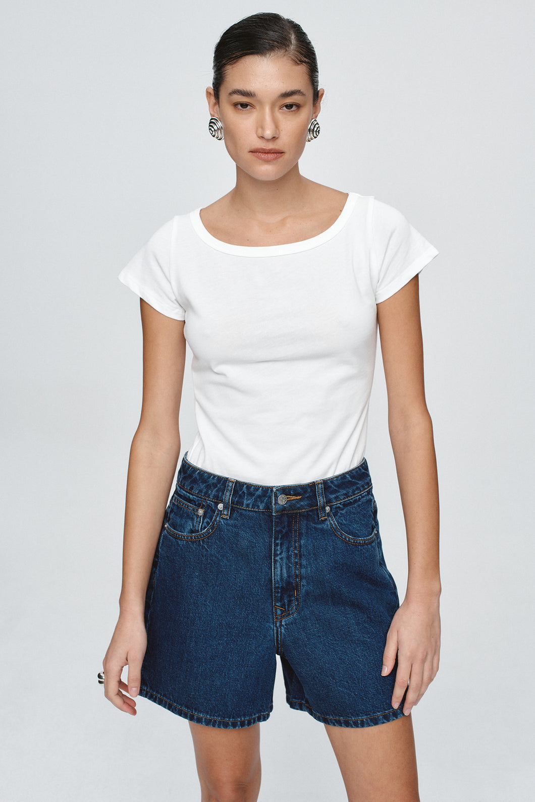Marle Classic Jean Short - Classic Blue