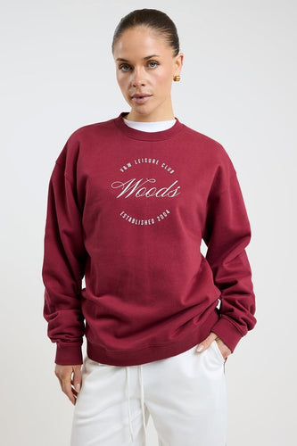 Viktoria & Woods Club Woods Sweater - Deep Red Hyde Boutique