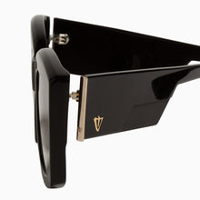 Load image into Gallery viewer, Valley Eyewear Coltrane - Gloss Black with Gold Metal Trim  Hyde Boutique   
