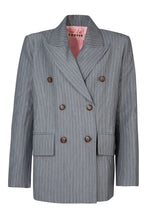 Load image into Gallery viewer, Cooper by Trelise Cooper It&#39;s A Bold Shoulder Jacket - Grey Pinstripe  Hyde Boutique   
