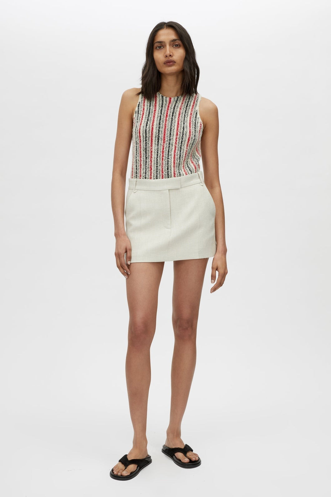 Camilla and Marc Corbett Mini Skirt - Cream Hyde Boutique