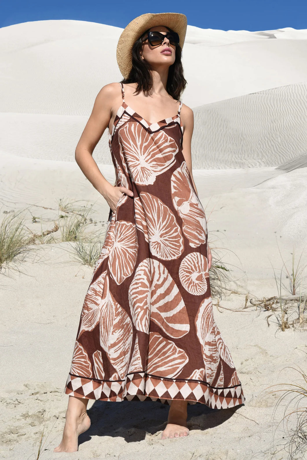 Cooper By Trelise Cooper Flow State Dress - Brown Shells