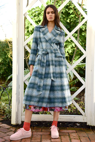 Coop by Trelise Cooper Check this Out Coat - Blue  Hyde Boutique   