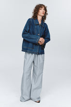 Load image into Gallery viewer, Marle Cropped Pea Jacket - Washed Indigo Hyde Boutique

