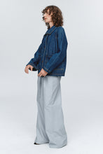 Load image into Gallery viewer, Marle Cropped Pea Jacket - Washed Indigo Hyde Boutique
