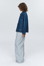 Load image into Gallery viewer, Marle Cropped Pea Jacket - Washed Indigo Hyde Boutique
