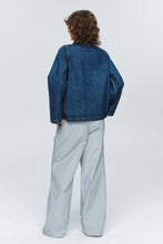 Load image into Gallery viewer, Marle Cropped Pea Jacket - Washed Indigo Hyde Boutique
