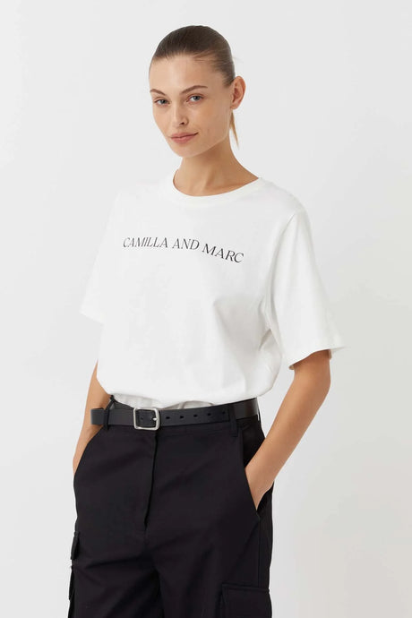 Camilla & Marc Asher Tee - White  Hyde Boutique   