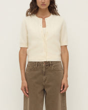 Load image into Gallery viewer, Assembly Label Carina Wool Short Sleeve Cardigan - Cream Apparel > Women > Clothing > Knitwear > Cardigans > Assembly Label Hyde Boutique
