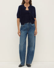 Load image into Gallery viewer, Assembly Label Carina Wool Short Sleeve Cardigan - True Navy Apparel > Women > Clothing > Knitwear > Cardigans > Assembly Label Hyde Boutique

