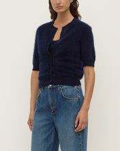 Load image into Gallery viewer, Assembly Label Carina Wool Short Sleeve Cardigan - True Navy Apparel > Women > Clothing > Knitwear > Cardigans > Assembly Label Hyde Boutique
