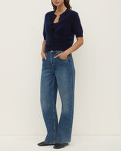 Load image into Gallery viewer, Assembly Label Carina Wool Short Sleeve Cardigan - True Navy Apparel > Women > Clothing > Knitwear > Cardigans > Assembly Label Hyde Boutique
