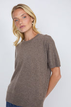 Load image into Gallery viewer, Marlow Luxe Cashmere Tee - Hazelnut Hyde Boutique

