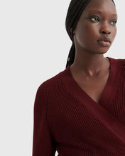 Load image into Gallery viewer, Kowtow Composure Cardigan - Maroon Apparel > Women > Clothing > Knitwear > Cardigans > Kowtow Hyde Boutique
