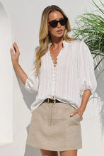Load image into Gallery viewer, Ivy + Jack Continuance Mid Sleeve Top - Ivory Stripe
