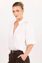 Load image into Gallery viewer, Ivy + Jack Continuance Mid Sleeve Top - Ivory Stripe
