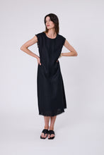 Load image into Gallery viewer, Marlow Costa Linen Dress - Black
