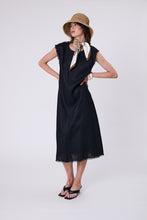 Load image into Gallery viewer, Marlow Costa Linen Dress - Black
