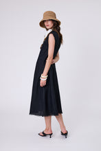 Load image into Gallery viewer, Marlow Costa Linen Dress - Black
