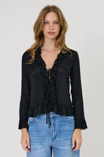 Load image into Gallery viewer, Remain Elora Tie Top - Black Hyde Boutique
