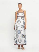 Load image into Gallery viewer, Kivari Alessia Maxi Dress - Cream Navy Hyde Boutique

