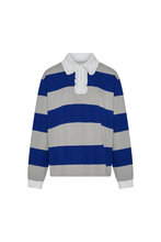 Load image into Gallery viewer, Commonplace Ocean Frill Polo - Navy/Grey/White Hyde Boutique
