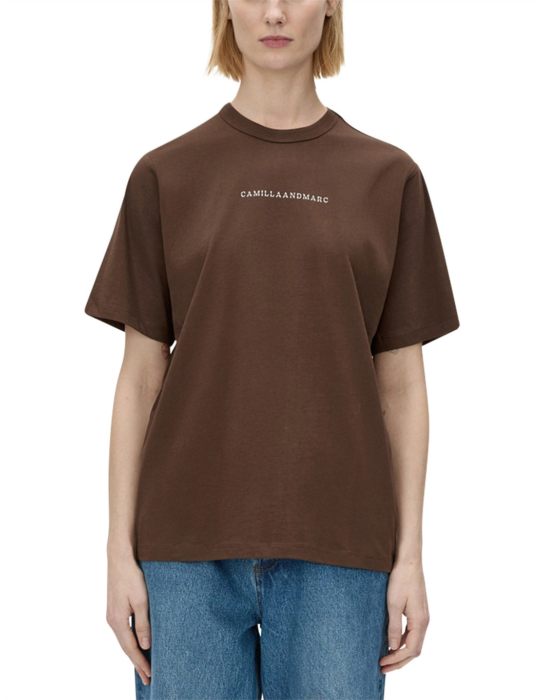 Camilla and Marc Suvero Logo Tee - Chocolate