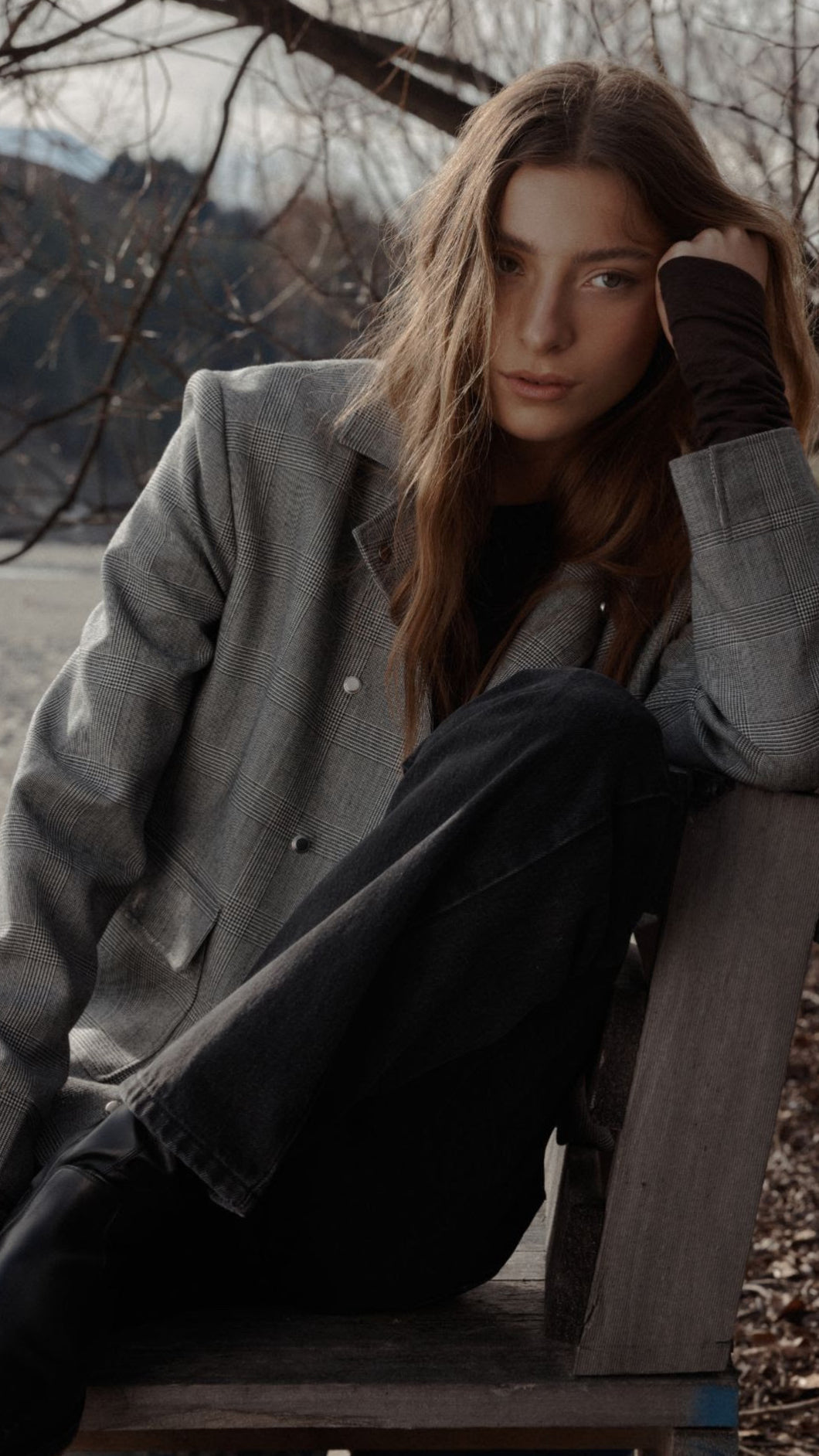 Rebe Bianca Jacket - Houndstooth Hyde Boutique