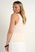 Load image into Gallery viewer, Stories Be Told Settler V Neck Sleeveless Knit Top - Ivory
