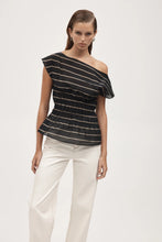 Load image into Gallery viewer, Marle Aida Top - Black Stripe Hyde Boutique
