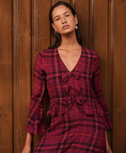 Load image into Gallery viewer, Salasai Bow Tie Dress - Mulberry Tweed  Hyde Boutique   
