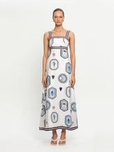 Load image into Gallery viewer, Kivari Alessia Maxi Dress - Cream Navy Hyde Boutique
