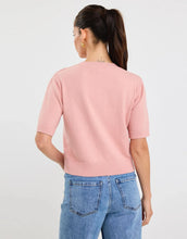 Load image into Gallery viewer, Stories Be Told Topic Cashmere Blend Soft Knit Tee - Blush Arriving Mid Sept Hyde Boutique
