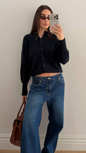 Load image into Gallery viewer, Viktoria &amp; Woods Hart Merino Cardigan - Black Apparel > Women > Clothing > Knitwear > Cardigans > Viktoria and Woods Hyde Boutique

