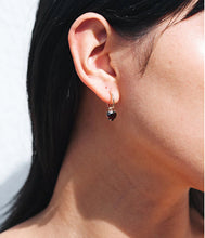 Load image into Gallery viewer, Meadowlark Heart Jewel Signature Hoops - Stirling Silver Hyde Boutique
